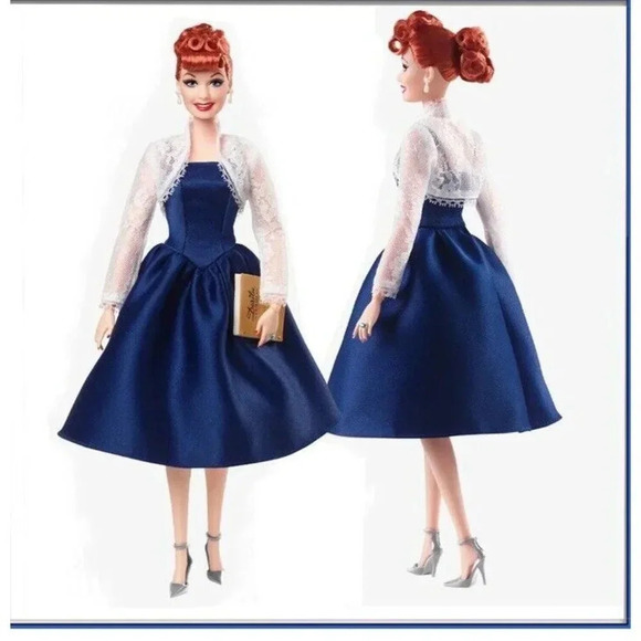 Mint Barbie Signature Lucille Ball Tribute Doll #GXL16 I Love Lucy w/Stand COA - Picture 4 of 7
